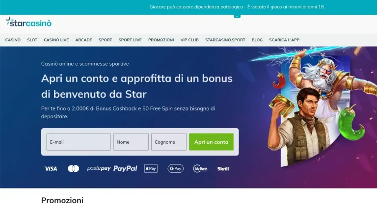 StarCasin&ograve;: Leader nei Prelievi Rapidi